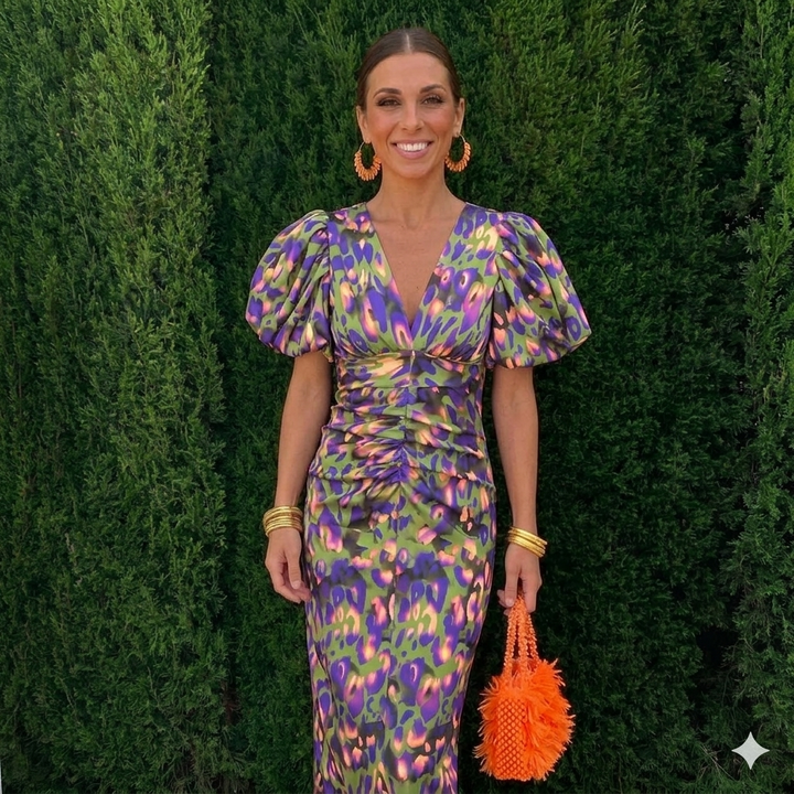 Nutta - Vestido Com Mangas Plissadas