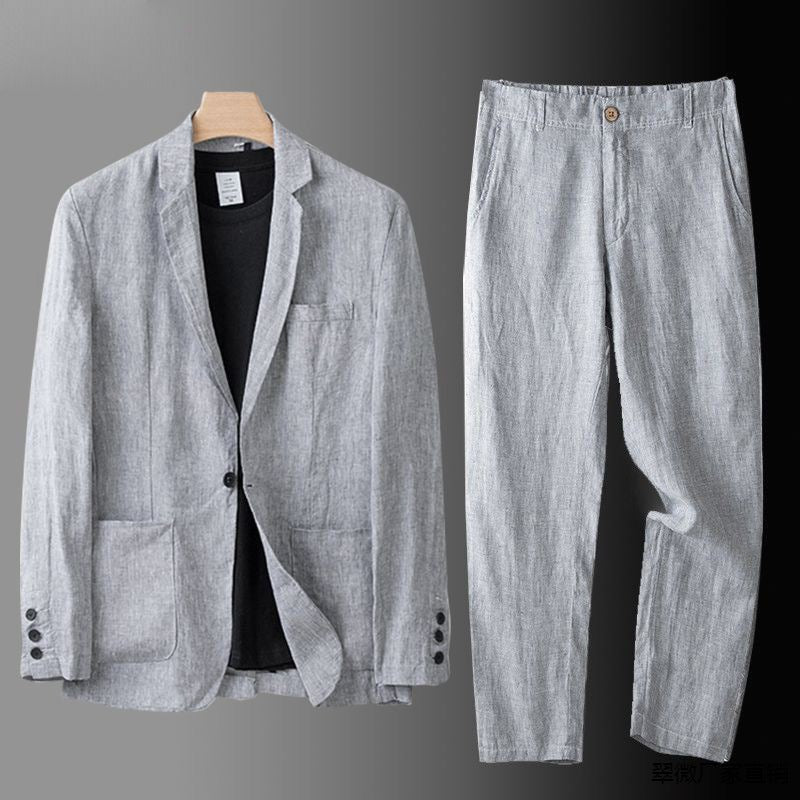 Buttler - Conjunto de fato elegante em linho