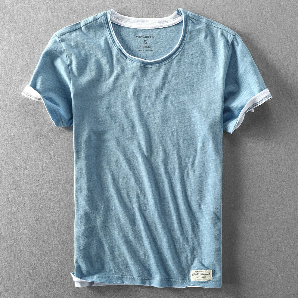 Himasha - Camisa de Algodão de Manga Curta