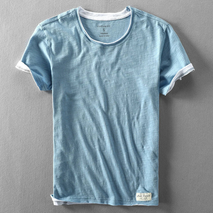 Himasha - Camisa de Algodão de Manga Curta