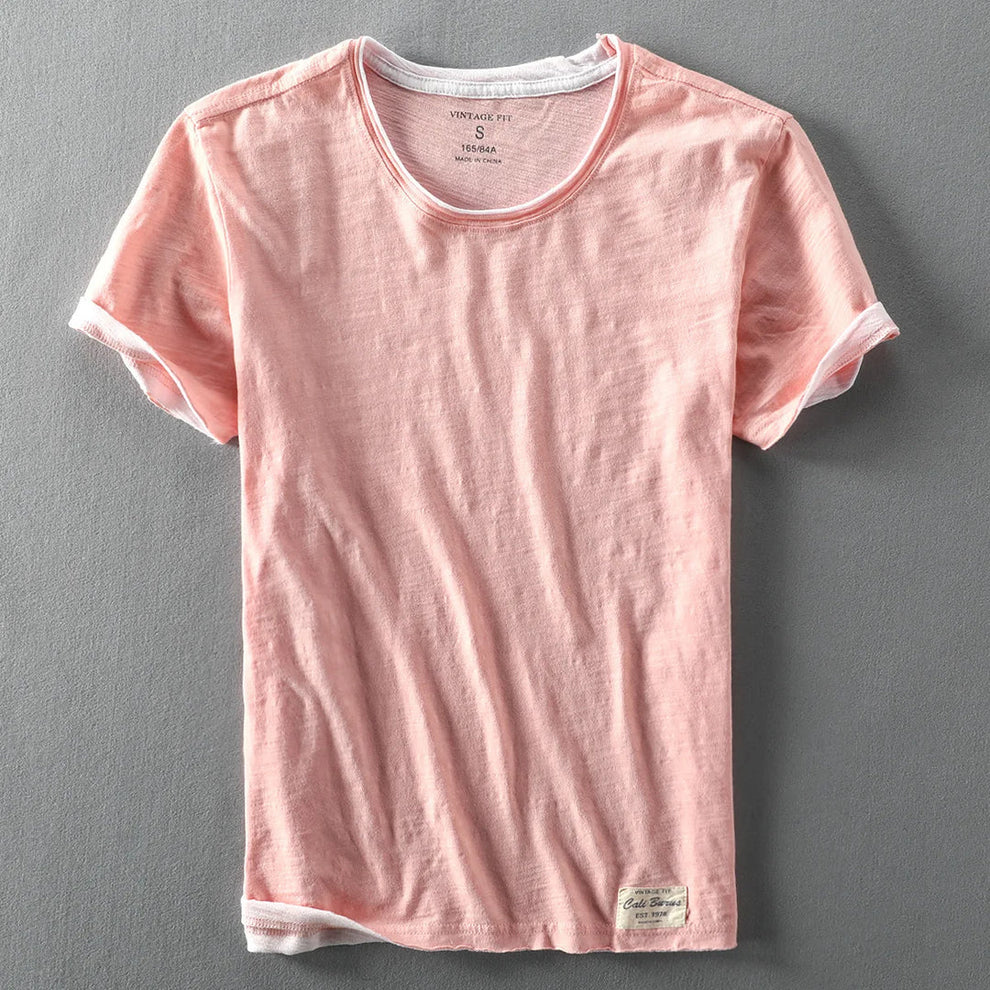 Himasha - Camisa de Algodão de Manga Curta