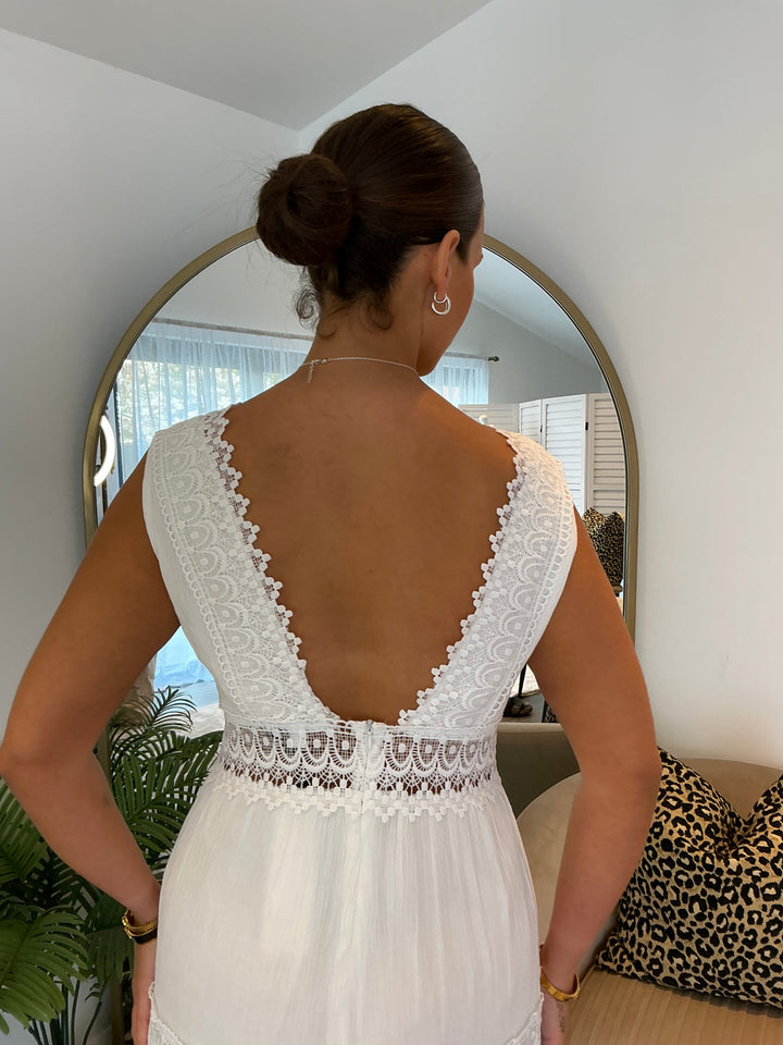 Clothilde - Vestido Longo De Verão Em Croché