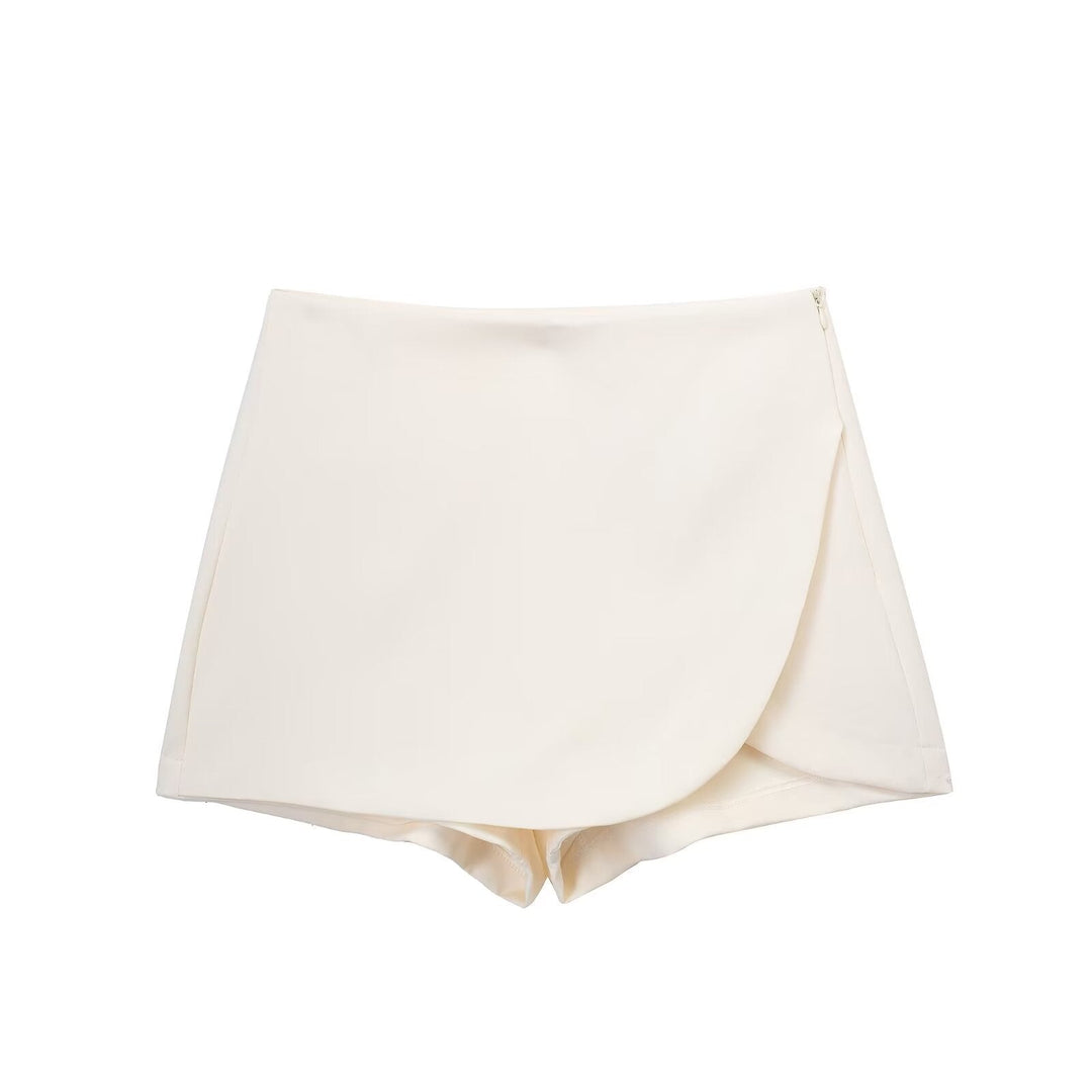Shavina - Mini-Saia-Calça Envolvente De Cintura Alta