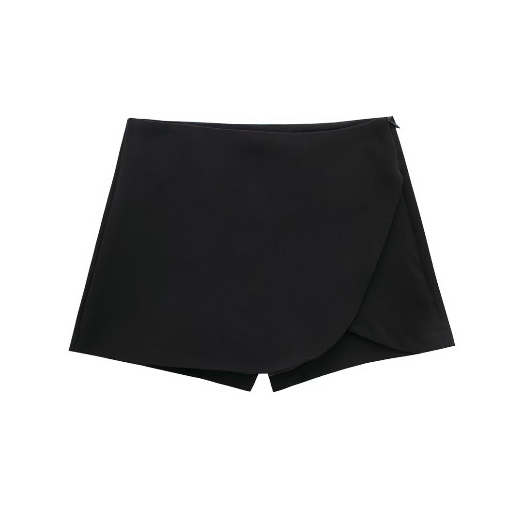 Shavina - Mini-Saia-Calça Envolvente De Cintura Alta