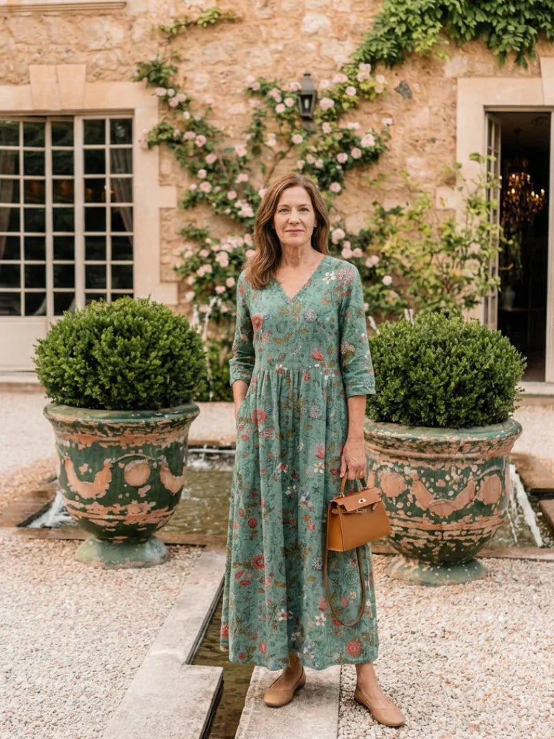 Meriana - Vestido Maxi Floral Premium