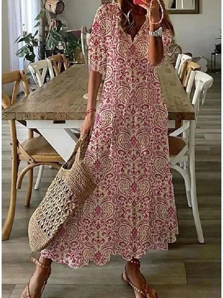 Verute - Vestido Longo Floral em Veludo