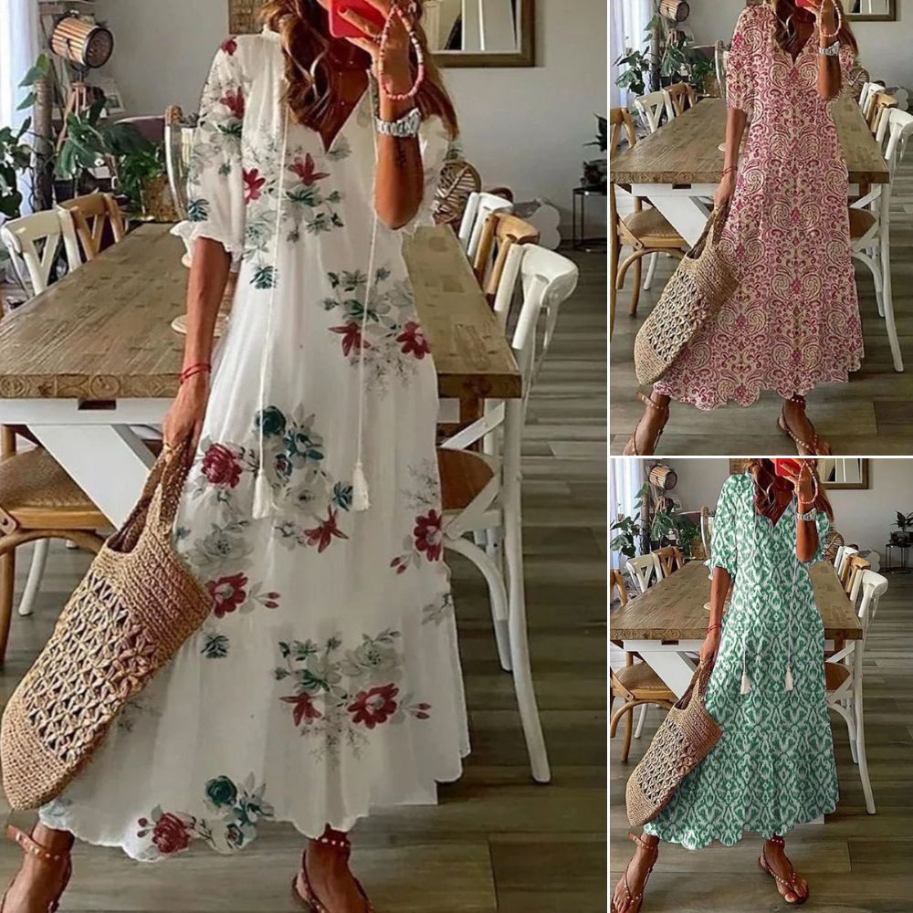 Verute - Vestido Longo Floral em Veludo