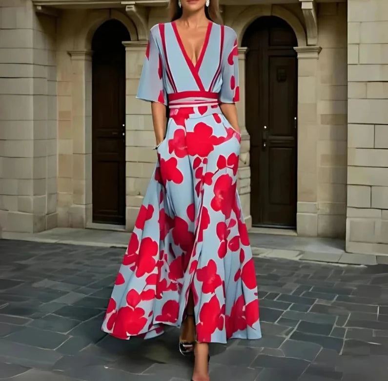 Lianne - Vestido Elegante Com Estampado Floral