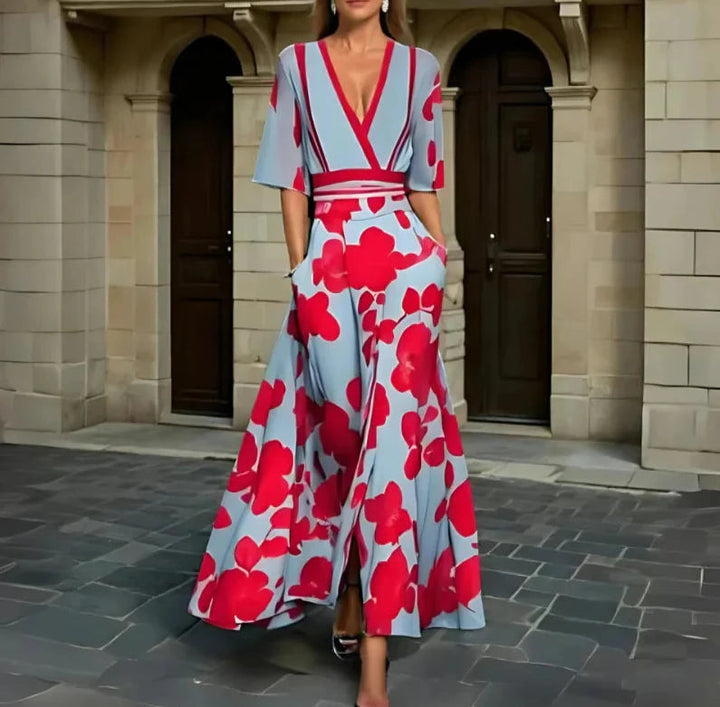 Lianne - Vestido Elegante Com Estampado Floral