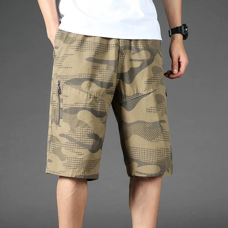 Jireh - Calções De Verão Com Padrão De Camuflagem