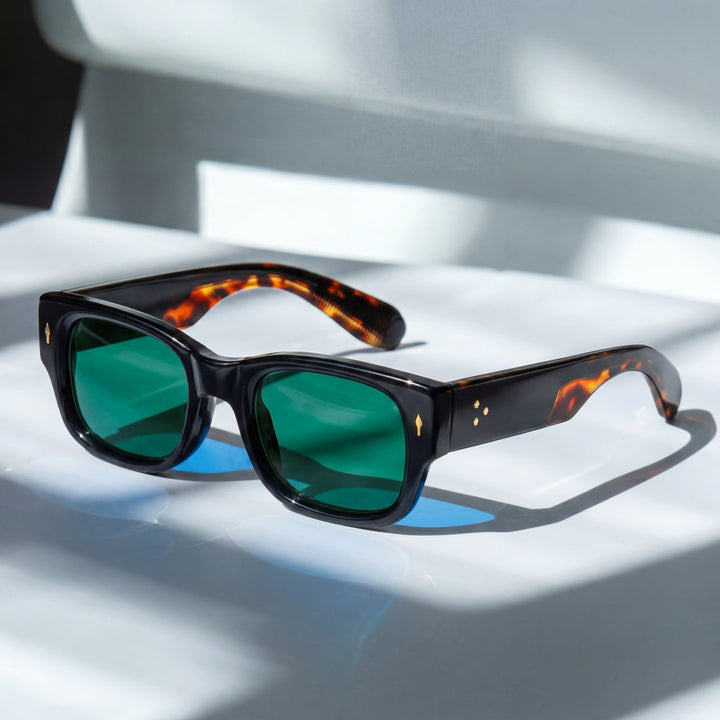 Milo - Óculos de sol com Armação Quadrada e Lentes Escuras