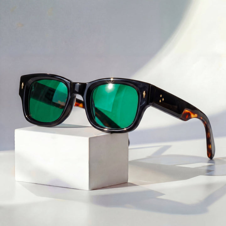 Milo - Óculos de sol com Armação Quadrada e Lentes Escuras