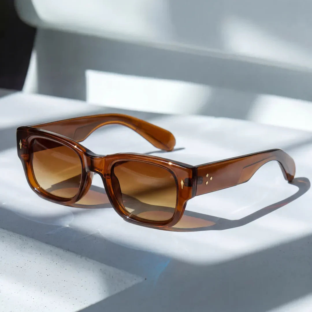 Milo - Óculos de sol com Armação Quadrada e Lentes Escuras
