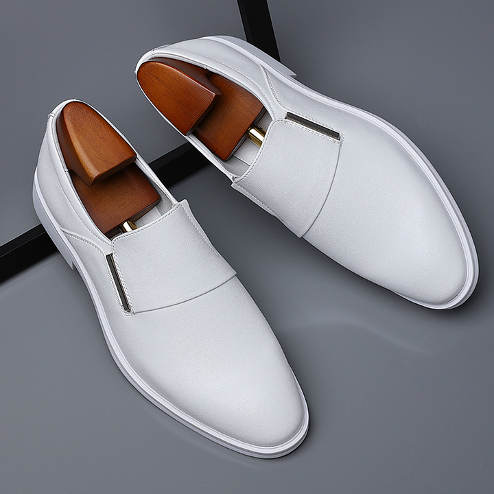 Hader - Mocassins de Couro Com Biqueira Pontiaguda