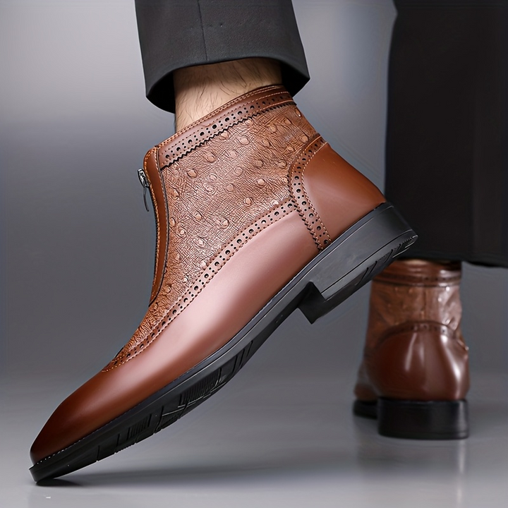 Butler - Botas de Couro Com Fecho