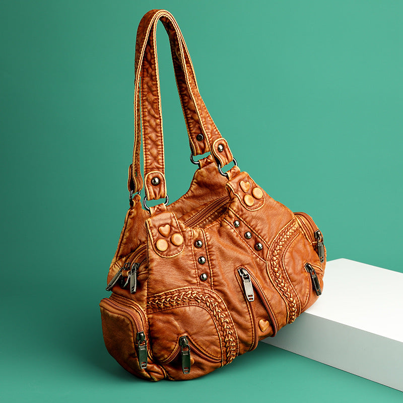 Alician - Mala Boho com Vários Bbolsos com Fecho
