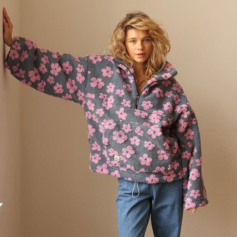Yzella - Camisola De Velo Com Estampado Floral