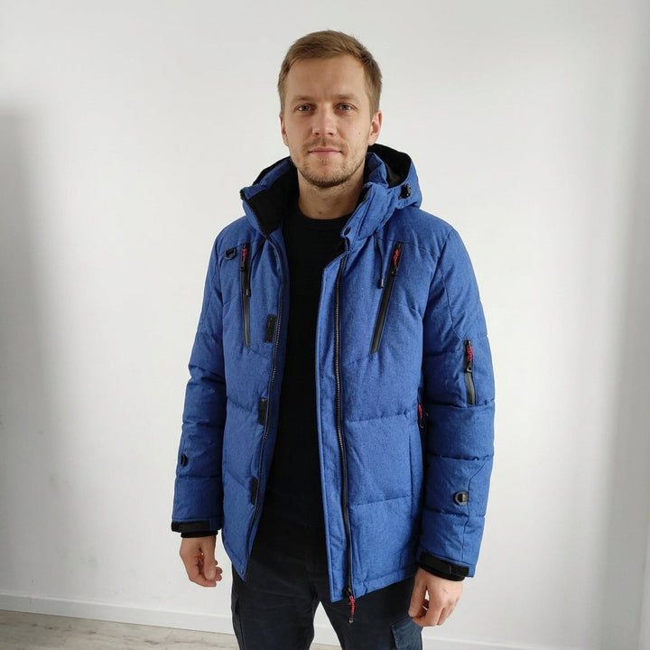 Alaxis - Casaco Acolchoado com Capuz e Bolsos Com Fecho