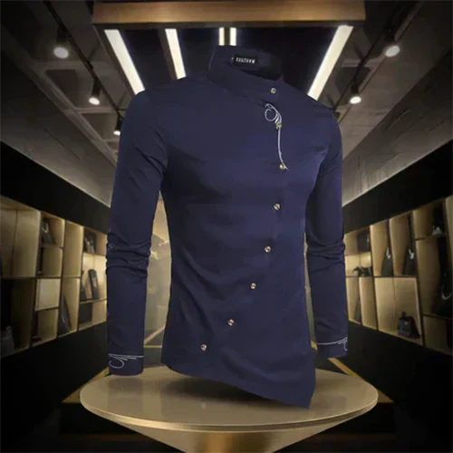 Esmar - Camisa Com Gola Retro