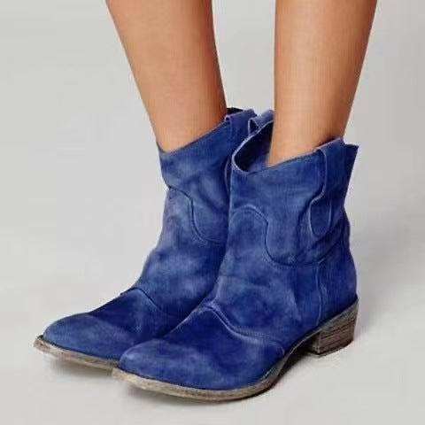 Sugeira - Botas De Cano Curto Em Camurça