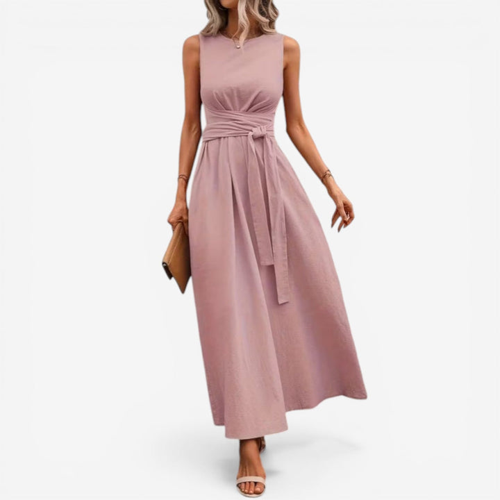 Tilina - Vestido Sem Mangas Com Laços Nas Costas, De Estilo Casual