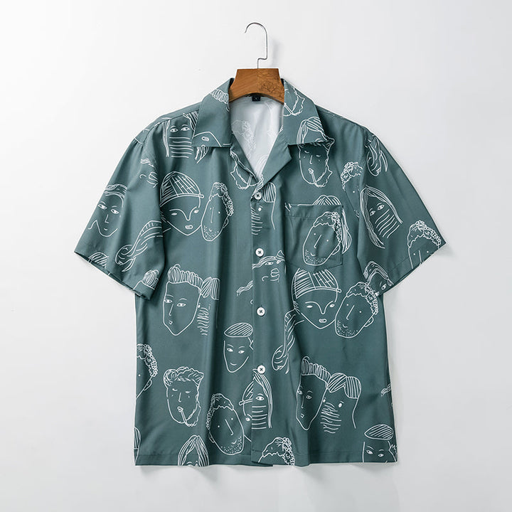 Bertrend - Camisa Estampada De Manga Curta