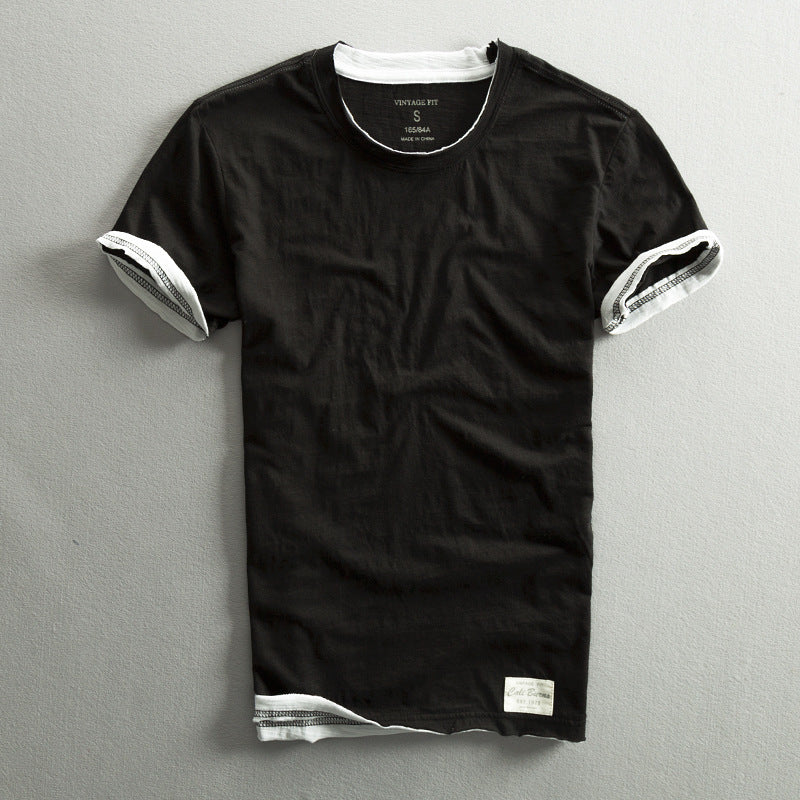 Himasha - Camisa de Algodão de Manga Curta
