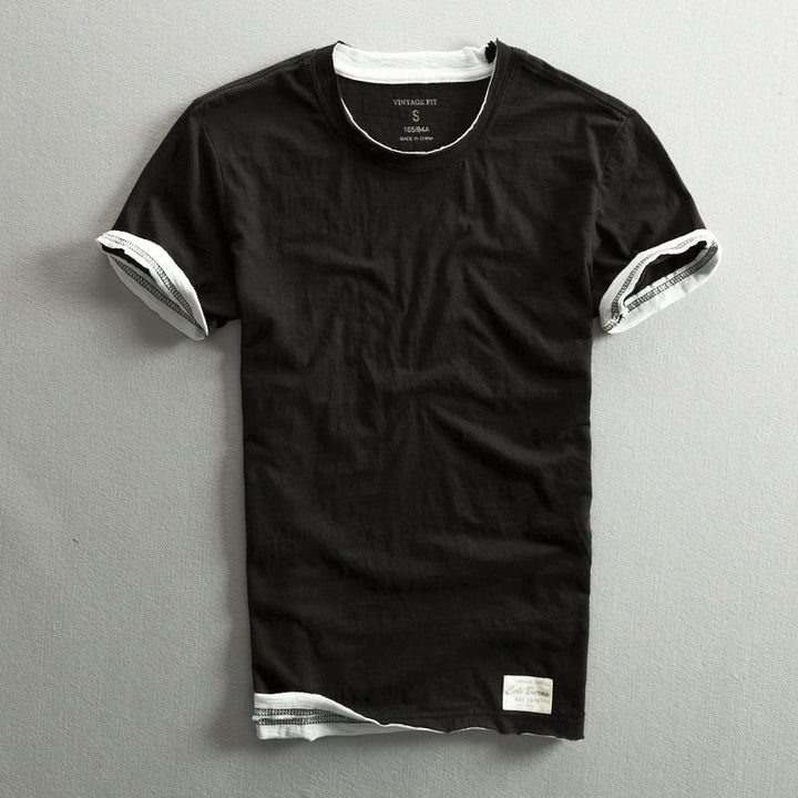 Himasha - Camisa de Algodão de Manga Curta