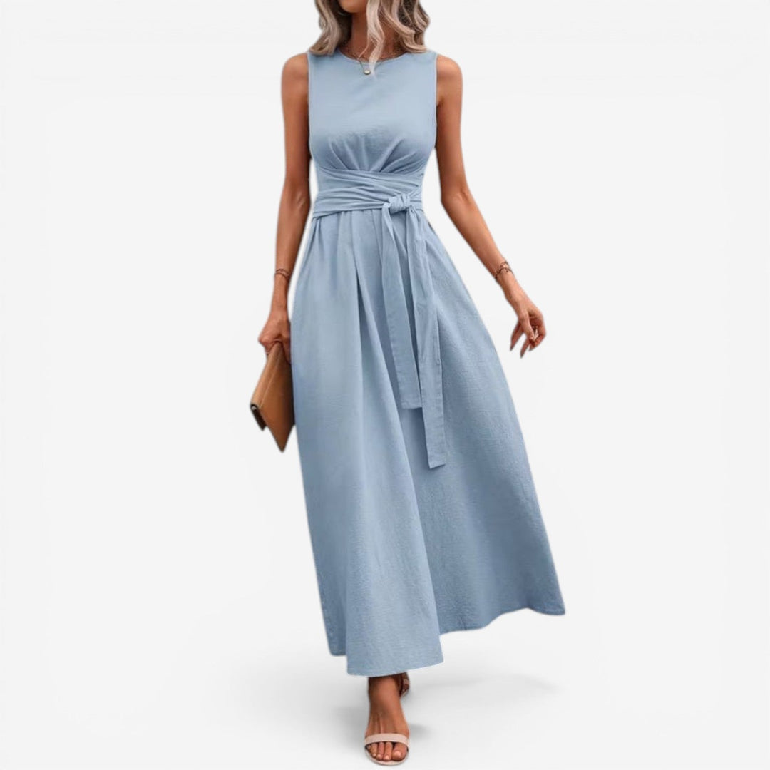 Tilina - Vestido Sem Mangas Com Laços Nas Costas, De Estilo Casual