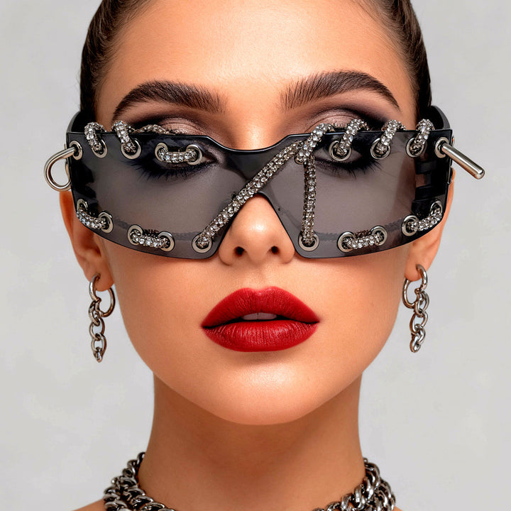 ChainShade - Óculos De Sol De Moda Com Lentes Com Tachas