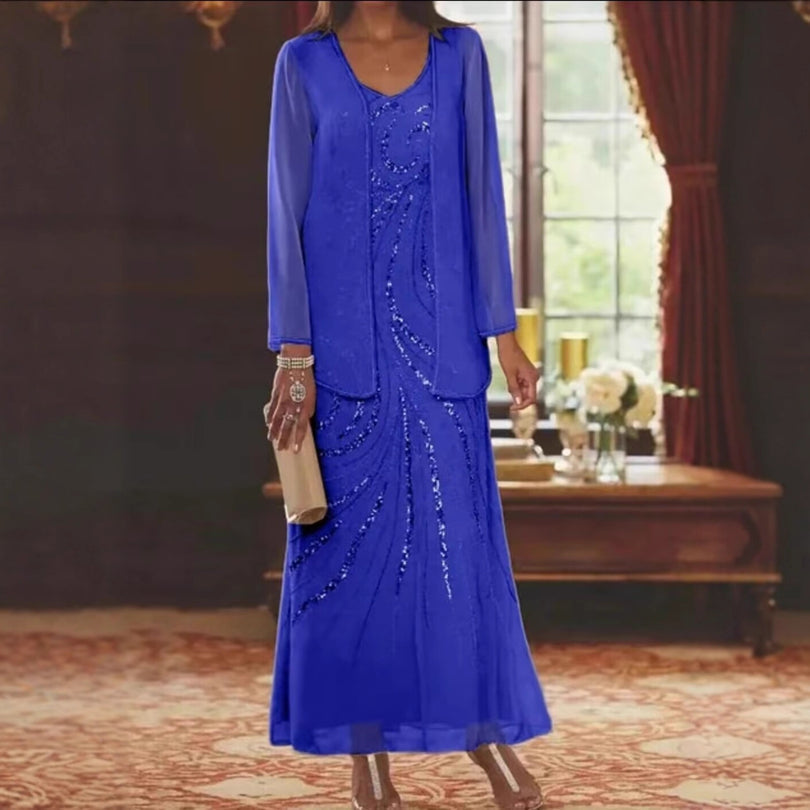 Jungmin - Conjunto De Vestido De Chiffon