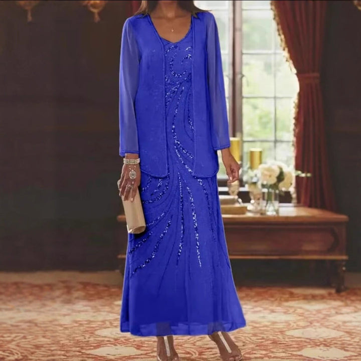 Jungmin - Conjunto De Vestido De Chiffon