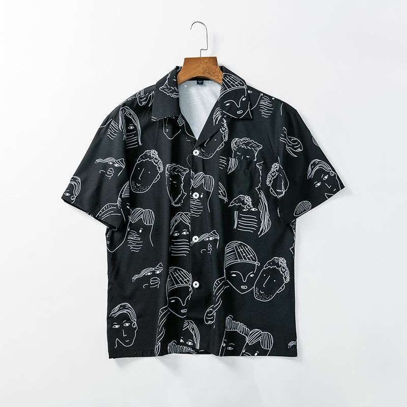 Bertrend - Camisa Estampada De Manga Curta