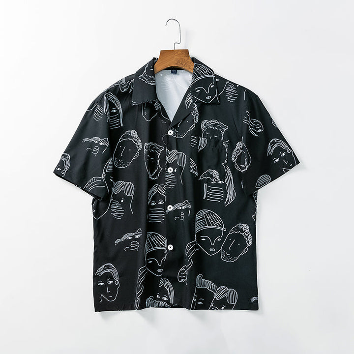 Bertrend - Camisa Estampada De Manga Curta