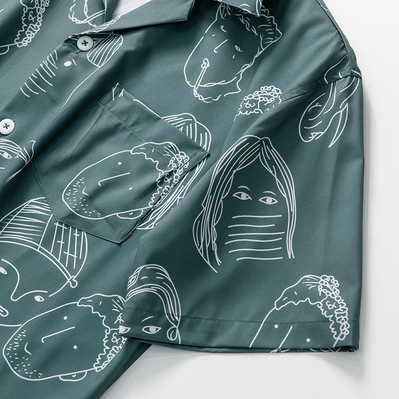 Bertrend - Camisa Estampada De Manga Curta