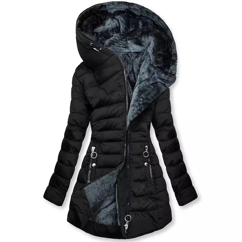 Ilariy - Casaco Acolchoado De Inverno Com Capuz