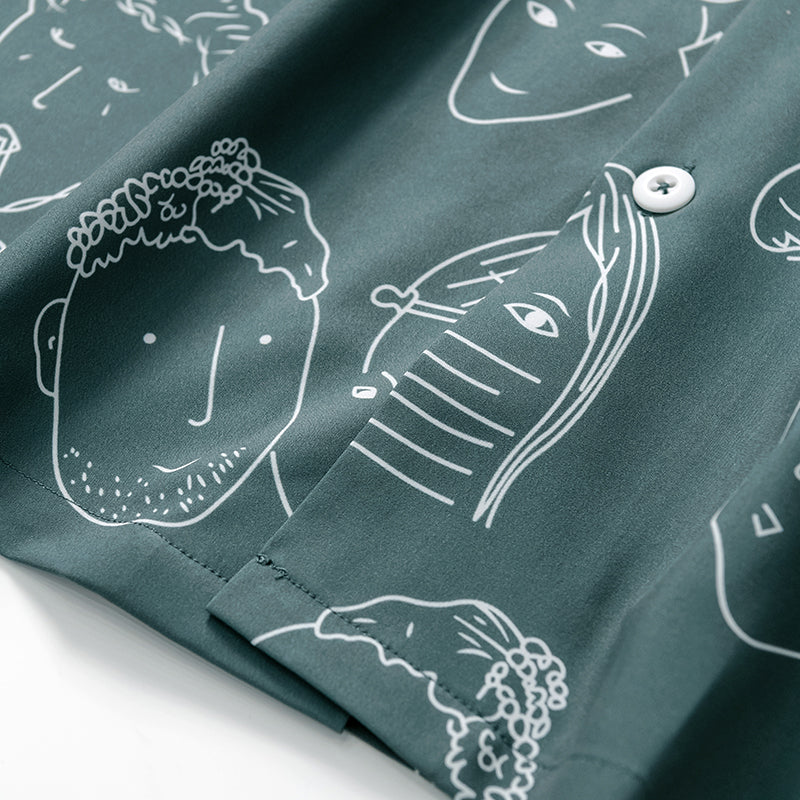 Bertrend - Camisa Estampada De Manga Curta