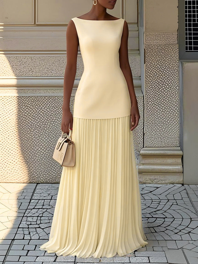 Ndilokelwa - Vestido Maxi Plissado