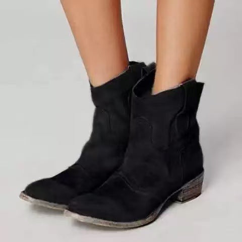 Sugeira - Botas De Cano Curto Em Camurça
