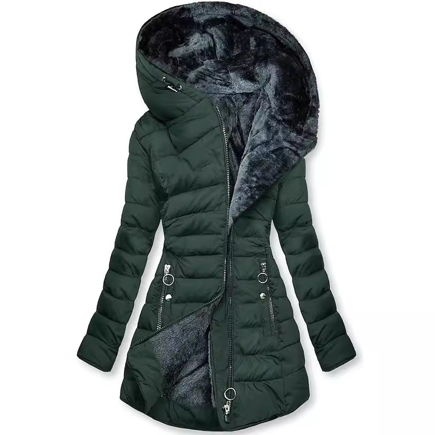 Ilariy - Casaco Acolchoado De Inverno Com Capuz