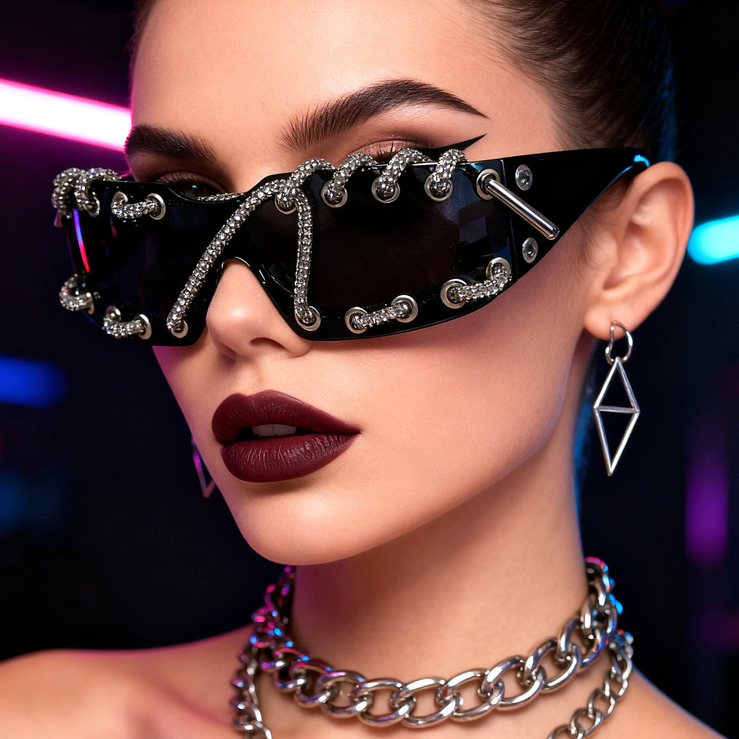 ChainShade - Óculos De Sol De Moda Com Lentes Com Tachas