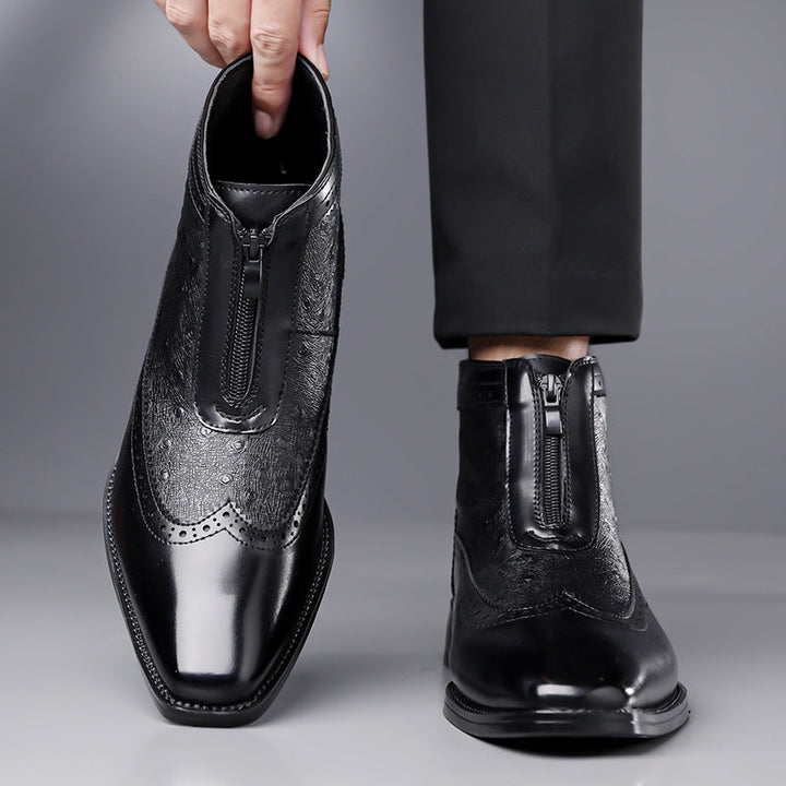 Butler - Botas de Couro Com Fecho