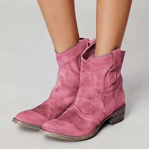 Sugeira - Botas De Cano Curto Em Camurça