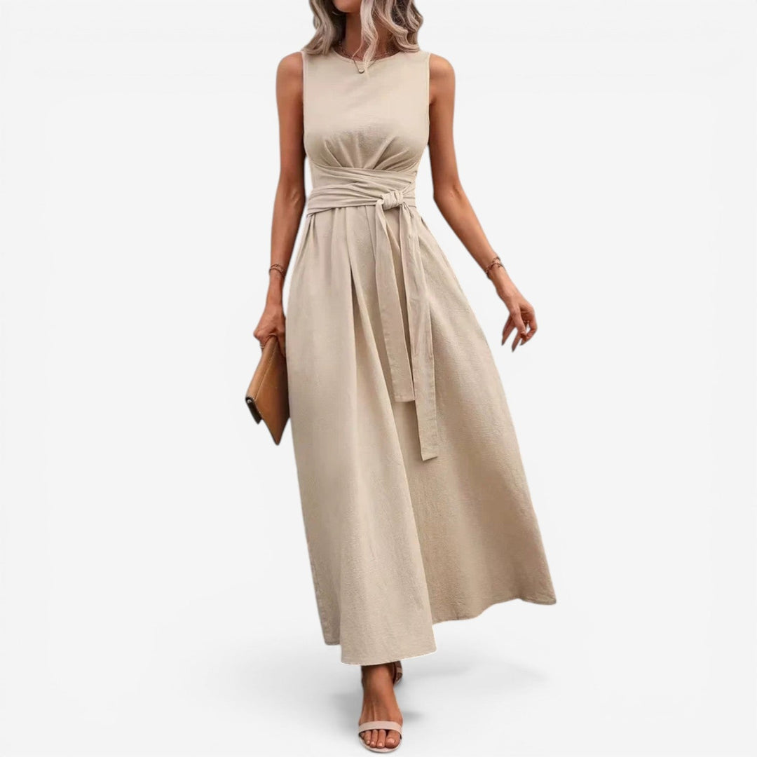 Tilina - Vestido Sem Mangas Com Laços Nas Costas, De Estilo Casual