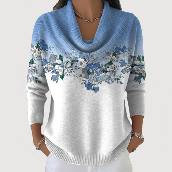 Sabatina - Camisola Com Padrão Floral E Gola Macia