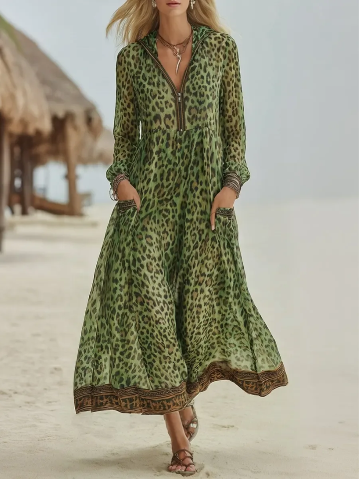 Yethrika - Vestido Elegante Com Fecho