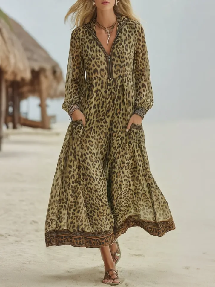 Yethrika - Vestido Elegante Com Fecho