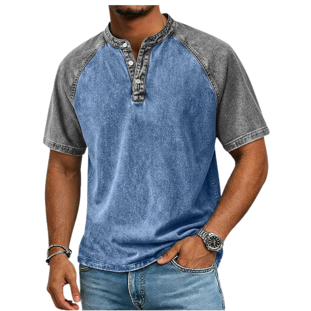 Roeland - T-Camisa Vintage Bicolor