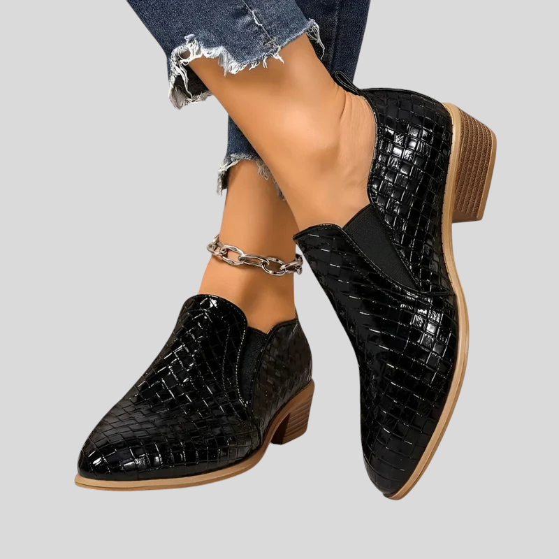 Sekyeda - Bota De Cano Curto Com Salto Em Bloco