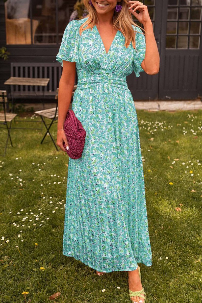 Capucine - Vestido Longo Elegante Com Flores